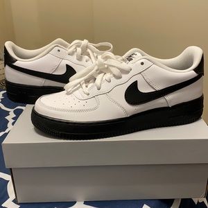 Nike. Air Force 1. Unworn. White/Black sole.